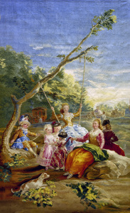 Bild-Nr: 30009824 F.de Goya, The Swing / Tapestry Erstellt von: Goya, Francisco de