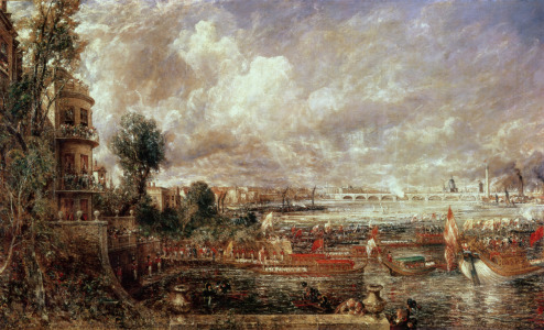 Bild-Nr: 31000251 The Opening of Waterloo Bridge, Whitehall Stairs, 18th June 1817 Erstellt von: Constable, John