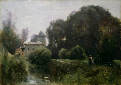 Bild-Nr: 31000283 Souvenir of the Villa Borghese, 1855 Erstellt von: Corot, Jean Baptiste Camille