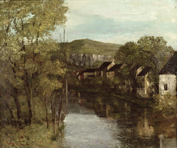 Bild-Nr: 31000316 The Reflection of Ornans, c.1872 Erstellt von: Courbet, Gustave