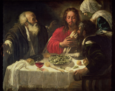 Bild-Nr: 31000330 The Supper at Emmaus, c.1614-21 Erstellt von: da Caravaggio, Michelangelo Merisi