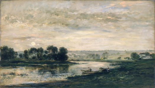 Bild-Nr: 31000332 Evening on the Oise, 1872 Erstellt von: Daubigny, Charles-François