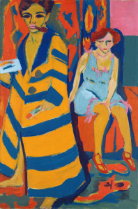 Bild-Nr: 31000396 Self Portrait with a Model, 1907 Erstellt von: Ernst Ludwig Kirchner