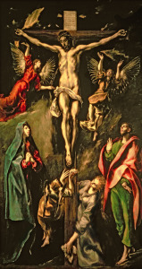 Bild-Nr: 31000591 The Crucifixion, c.1584-1600 Erstellt von: Greco, El (Domenikos Theotokopoulos)