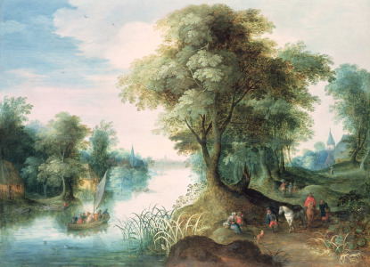 Bild-Nr: 31000699 River Landscape Erstellt von: Jan Brueghel der Ältere