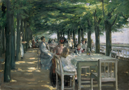 Bild-Nr: 31000757 The Terrace at the Restaurant Jacob in Nienstedten on the Elbe, 1902 Erstellt von: Liebermann, Max