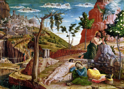Bild-Nr: 31000788 The Agony in the Garden, left hand predella panel from the Altarpiece of St. Zen Erstellt von: Mantegna, Andrea