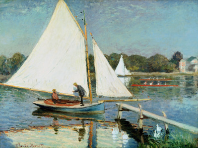 Bild-Nr: 31000832 Sailing at Argenteuil, c.1874 Erstellt von: Monet, Claude