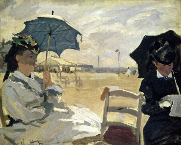 Bild-Nr: 31000837 The Beach at Trouville, 1870 Erstellt von: Monet, Claude