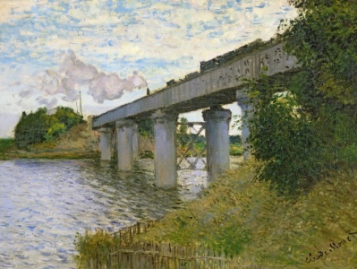 Bild-Nr: 31000880 The Railway Bridge at Argenteuil, 1874 Erstellt von: Monet, Claude