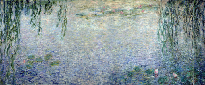 Bild-Nr: 31000918 Waterlilies: Morning with Weeping Willows, detail of the central section, 1915-2 Erstellt von: Monet, Claude