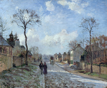 Bild-Nr: 31000983 The Road to Louveciennes, 1872 Erstellt von: Pissarro, Camille