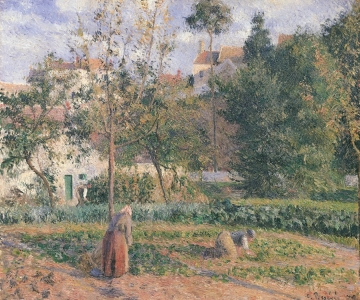 Bild-Nr: 31000985 Vegetable Garden at the Hermitage, Pontoise, 1879 Erstellt von: Pissarro, Camille