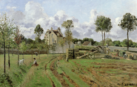 Bild-Nr: 31000988 Landscape, Louveciennes, c.1872 Erstellt von: Pissarro, Camille