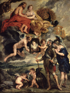Bild-Nr: 31001240 The Medici Cycle: Henri IV Receiving the Portrait of Marie de Medici 1621-25 Erstellt von: Rubens, Peter Paul