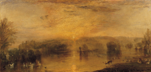 Bild-Nr: 31001252 The Lake, Petworth: Sunset, a Stag Drinking, c.1829 Erstellt von: Turner, Joseph Mallord William
