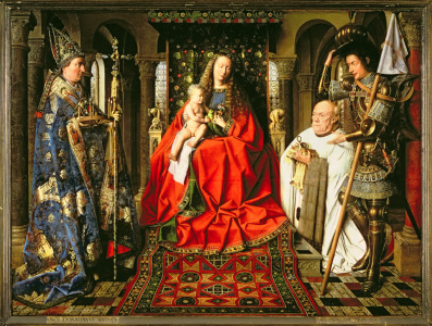Bild-Nr: 31001318 Madonna and Child with Canon Joris van der Paele, 1436 Erstellt von: van Eyck, Hubert & Jan