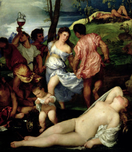 Bild-Nr: 31001393 The Andrians, c.1523-4 Erstellt von: Vecellio, Tiziano