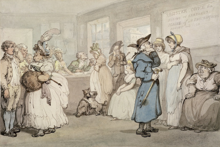 Bild-Nr: 31001499 Register Office for the Hiring of Servants, c.1805 Erstellt von: Rowlandson, Thomas