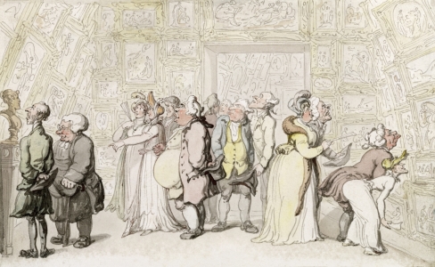 Bild-Nr: 31001505 Viewing at the Royal Academy, c.1815 Erstellt von: Rowlandson, Thomas