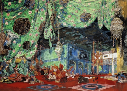 Bild-Nr: 31001548 Set design for 'Scheherazade' by Rimsky-Korsakov 1916 Erstellt von: Bakst, Leon