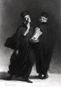 Bild-Nr: 31001626 Two Lawyers, c.1862 Erstellt von: Daumier, Honore