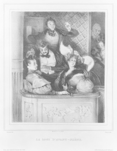 Bild-Nr: 31001733 A front theatre box, engraved by Julien Erstellt von: Gavarni, Paul