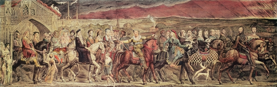 Bild-Nr: 31001744 Chaucer's Canterbury Pilgrims, engraved and pub. by the artist, 1810 Erstellt von: Blake, William