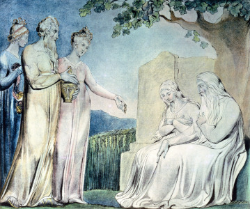 Bild-Nr: 31001751 Illustrations of the Book of Job; Job accepting Charity, 1825 Erstellt von: Blake, William
