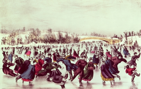 Bild-Nr: 31001847 Central Park, Winter: The Skating Carnival Erstellt von: Anonyme Künstler