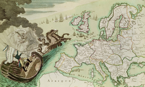 Bild-Nr: 31001948 Map illustrating the Naval Attack on England by Napoleon Bonaparte c.1803-04 Erstellt von: Anonyme Künstler