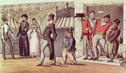 Bild-Nr: 31002019 The Occupation of Paris, 1814. English Visitors in the Palais Royal Erstellt von: Anonyme Künstler