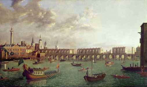 Bild-Nr: 31002028 View of Old London Bridge Erstellt von: Anonyme Künstler