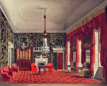 Bild-Nr: 31002059 The Queen's Breakfast Room, Buckingham House, engraved by Daniel Havell from 'Th Erstellt von: Pyne, William Henry