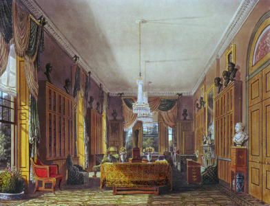 Bild-Nr: 31002060 The Queen's Library, Frogmore, Pyne's 'Royal Residences', 1818 Erstellt von: Pyne, William Henry