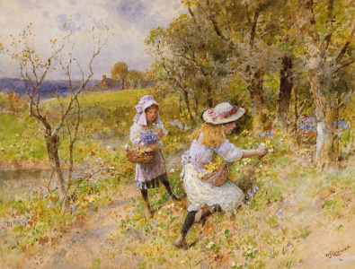 Bild-Nr: 31002239 The Primrose Gatherers Erstellt von: Coleman, William Stephen