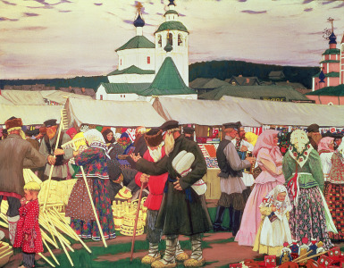 Bild-Nr: 31002604 The Fair, 1906 Erstellt von: Kustodiev, Boris Mihajlovic