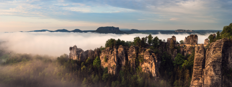 Bild-Nr: 11505813 Sächsische Schweiz - Bastei bei Sonnenaufgang Erstellt von: Jean Claude Castor