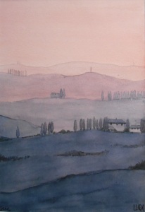 Bild-Nr: 11719714 Toscana Sonnenuntergang Erstellt von: Lura-ART