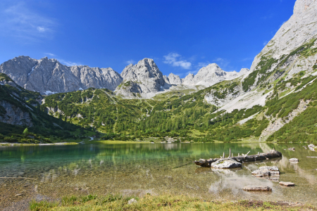 Bild-Nr: 12033663 Türkisfarbener Bergsee im Sommer- Seebensee Erstellt von: Andreas Föll