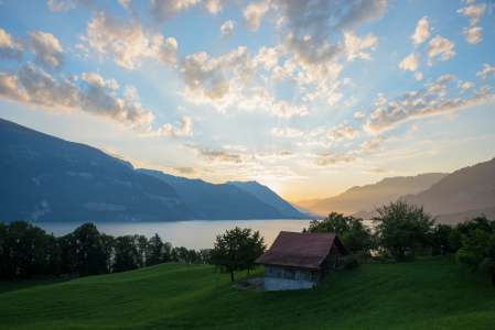 Bild-Nr: 12035456 Morgenstimmung am Thunersee Schweiz Erstellt von: SusaZoom
