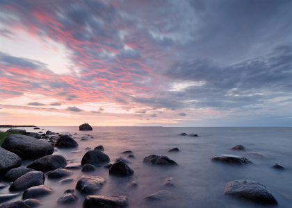 Bild-Nr: 12100521 Abendlicht am Steinstrand Erstellt von: lichtjahr21