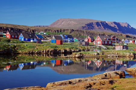 Bild-Nr: 12377811 Stiller Sommerabend auf der Disko Insel  Erstellt von: reinhard Pantke