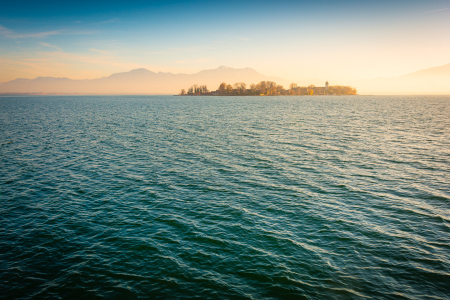 Bild-Nr: 12628579 Fraueninsel im Sonnenuntergang Erstellt von: Martin Martin Wasilewski