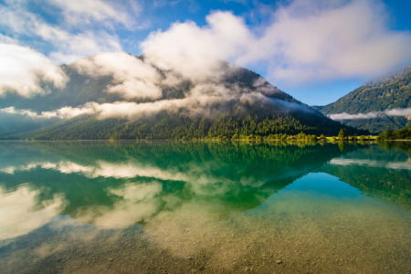 Bild-Nr: 12632891 Alpensee im Nebel Erstellt von: Martin Martin Wasilewski