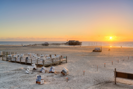 Bild-Nr: 12634115 Sonnenuntergang in Sankt Peter-Ording Erstellt von: Michael Valjak