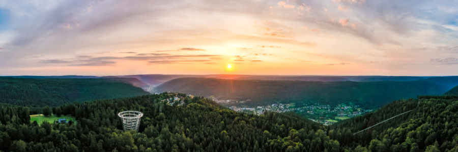 Bild-Nr: 12722582 Panorama Luftbild Bad Wildbad im Schwarzwald Erstellt von: dieterich