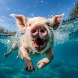 Bild-Nr: 12737269 Tierische Wasserspiele Glücksschwein Erstellt von: Heike  Hultsch