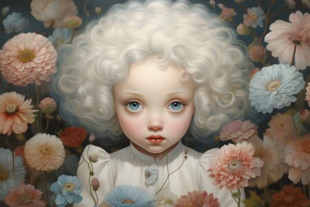 Bild-Nr: 12762257 Blumenmädchen Erstellt von: Heike  Hultsch