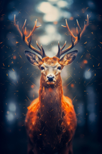 Bild-Nr: 12770468 Hirschkunst KI Erstellt von: Steffen Gierok